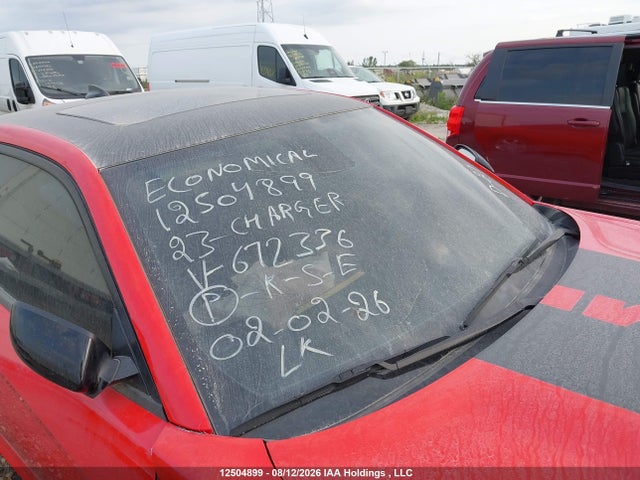 12504899 :رقم المزاد ، 2C3CDXCT1PH672336 vin ، 2023 Dodge Charger R/t مزاد بيع