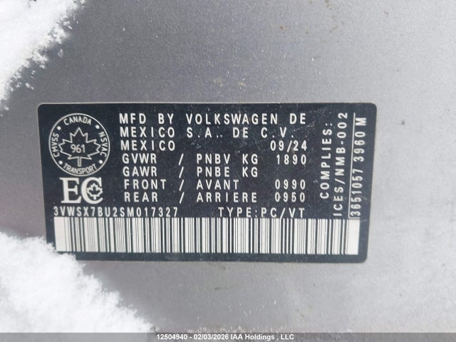 3VWSX7BU2SM017327 Volkswagen Jetta