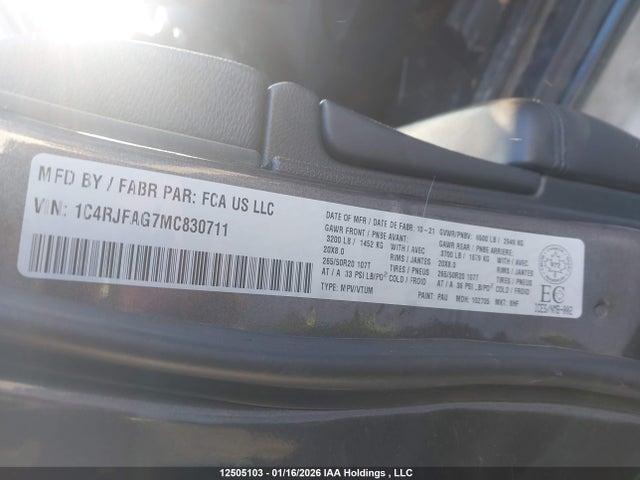 Jeep Grand Cherokee Altitude 2021 1C4RJFAG7MC830711 Image 18