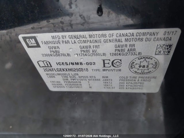 2GNFLGEKXH6290018 Chevrolet Equinox Premier