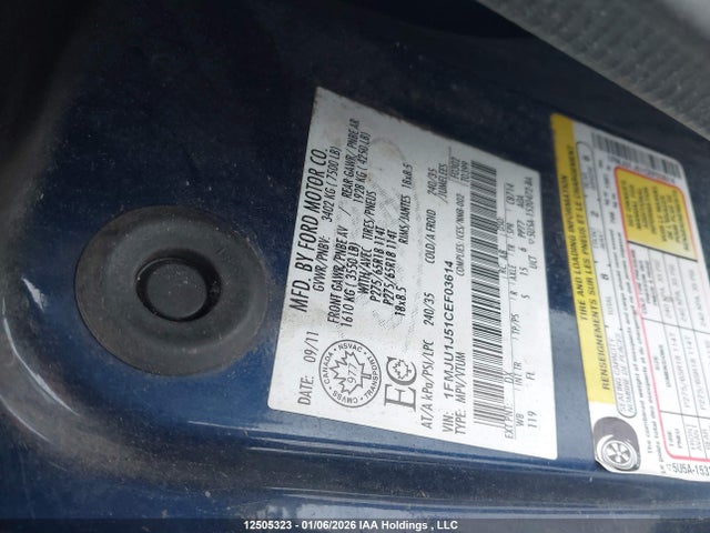 2012 Ford Expedition Xlt მანქანა იყიდება აუქციონზე, vin: 1FMJU1J51CEF03614, აუქციონის ნომერი: 12505323
