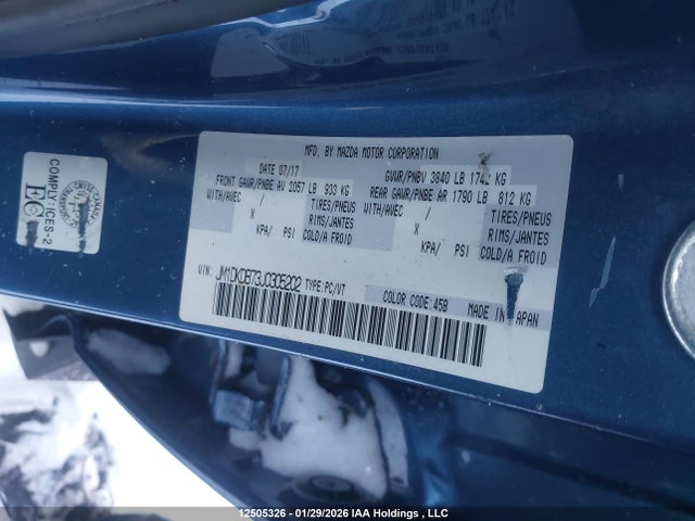 JM1DKDB73J0305202 Mazda CX-3