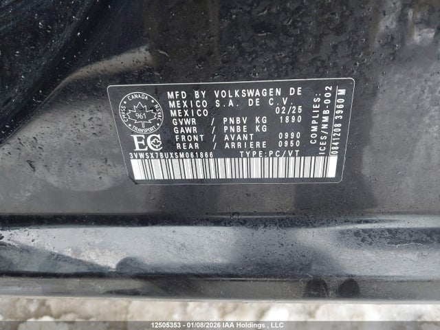 3VWSX7BUXSM061866 Volkswagen Jetta Comfortline