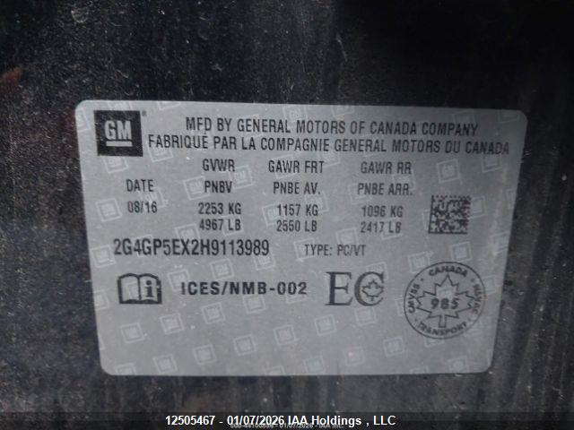 Buick Regal Premium I 2017 2G4GP5EX2H9113989 Image 10