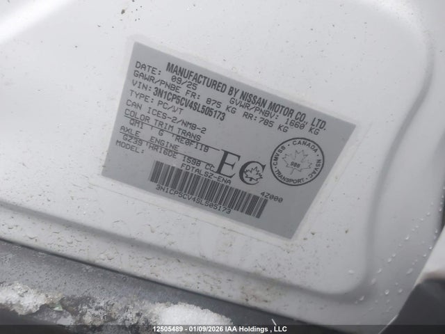 3N1CP5CV4SL505173 Nissan Kicks Play Sv