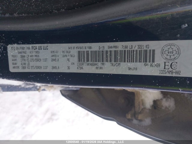 1C6SRFTT0KN868441 Dodge RAM 1500