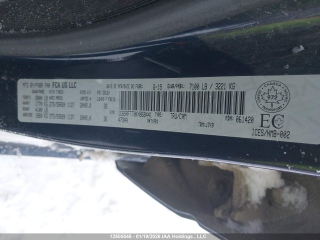 1C6SRFTT0KN868441 Dodge RAM 1500