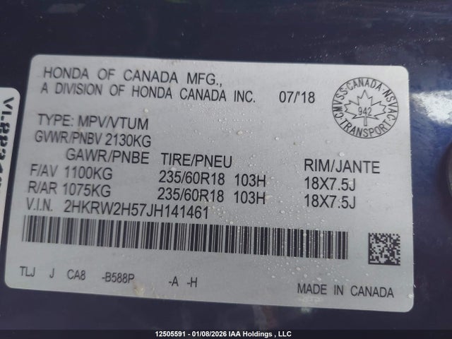 2HKRW2H57JH141461 Honda CR-V