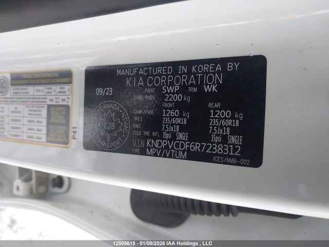 Продаж на аукціоні авто 2024 Kia Sportage, vin: KNDPVCDF6R7238312, номер лоту: 12505615