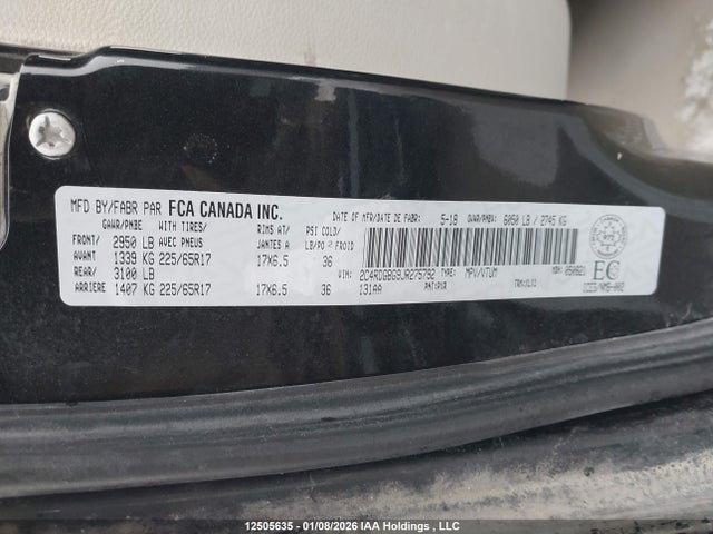 2C4RDGBG9JR275792 Dodge Grand Caravan Se