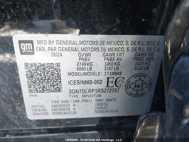 3GN7DLRP1RS272767 Chevrolet Equinox 2lt