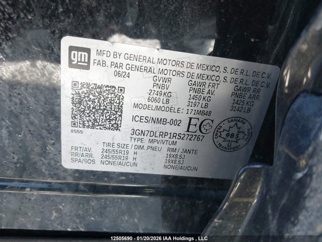 3GN7DLRP1RS272767 Chevrolet Equinox 2lt