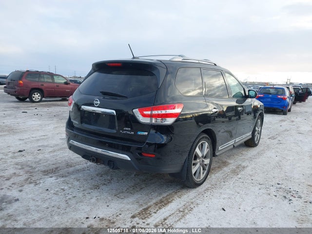 2014 Nissan Pathfinder Hybrid Platinum Premium/sv მანქანა იყიდება აუქციონზე, vin: 5N1CR2MM7EC675079, აუქციონის ნომერი: 12505718