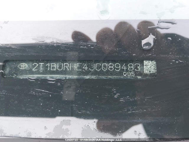 2T1BURHE4JC089483 Toyota Corolla