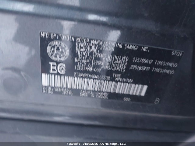 2T3RWRFV4RW235538 Toyota Rav4 Hybrid Xle