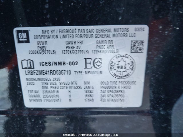 Buick Envision Preferred Awd 2024 LRBFZME41RD036710 Image 9