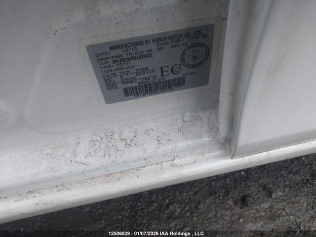 3N1AB7AP5EL623422 Nissan Sentra 1.8 S/1.8 Sl/1.8 Sr/1.8 Sv