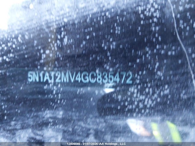 5N1AT2MV4GC835472 Nissan Rogue S/sl Premium/sv