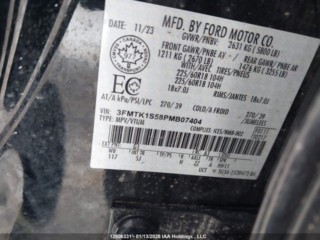 Ford Mustang Mach-e Select 2023 3FMTK1S58PMB07404 Image 9