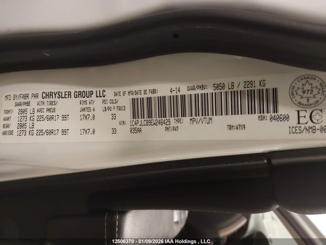 1C4PJLCB9EW246429 Jeep Cherokee North