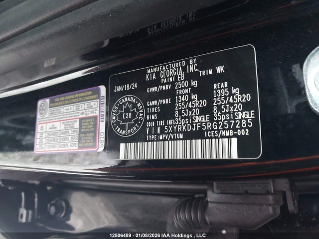 5XYRKDJF5RG257285 KIA Sorento 2.5t X-line Limited W/black Interior/2.5t X-line Limited W/olive Brown Interior/2.5t X-pro W