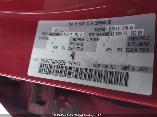 JM1DKBC74G0108955 Mazda Cx-3 Gs