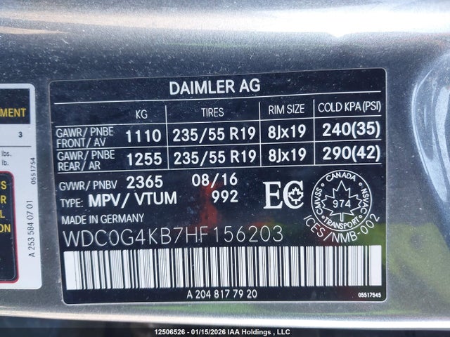 WDC0G4KB7HF156203 Mercedes-Benz Glc 300 4matic