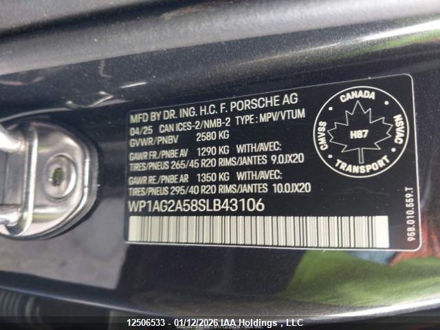 Porsche MACAN S 2025 WP1AG2A58SLB43106 Image 10