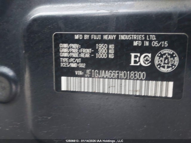 JF1GJAA66FH018300 Subaru Impreza
