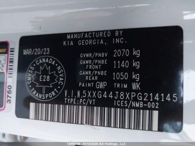 5XXG44J8XPG214145 KIA K5 Gt