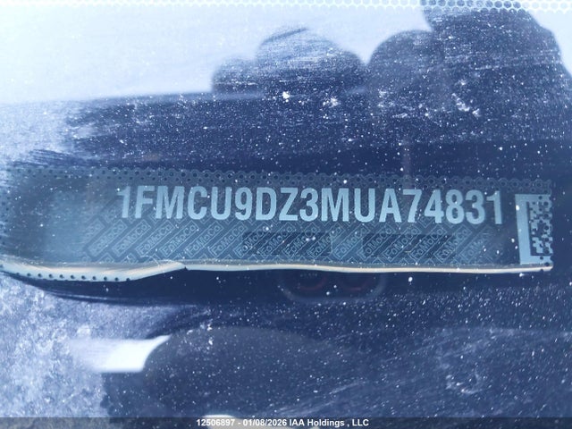 2021 Ford Escape Titanium Hybrid მანქანა იყიდება აუქციონზე, vin: 1FMCU9DZ3MUA74831, აუქციონის ნომერი: 12506897