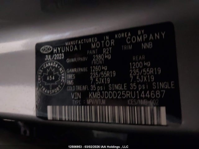 Hyundai Tucson Ultimate 2024 KM8JDDD25RU144687 Image 9
