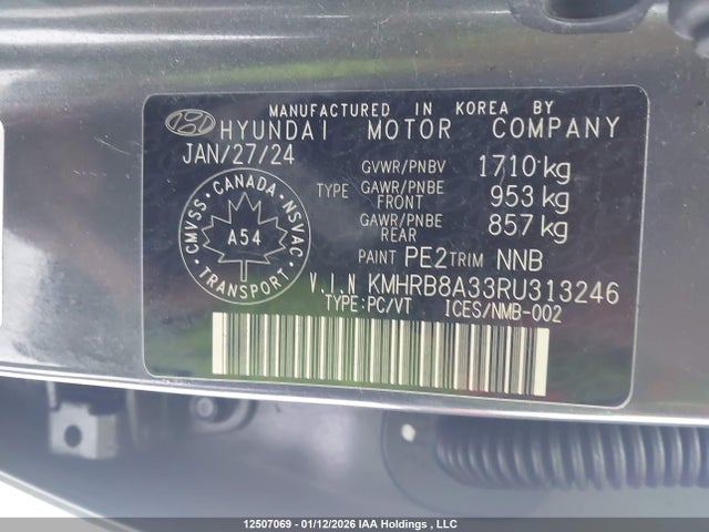 Продаж на аукціоні авто 2024 Hyundai Venue Se, vin: KMHRB8A33RU313246, номер лоту: 12507069