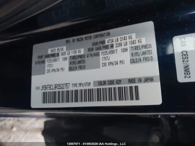 JM3KFBCL9R0522767 Mazda Cx-5 Preferred