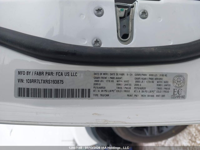 1C6RR7LTXRS193875 Dodge RAM 1500
