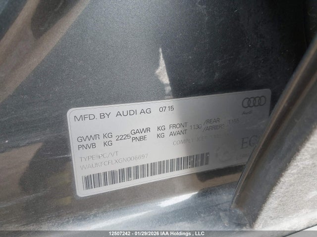 WAUKFCFLXGN006697 Audi A4 2.0t Technik Plus