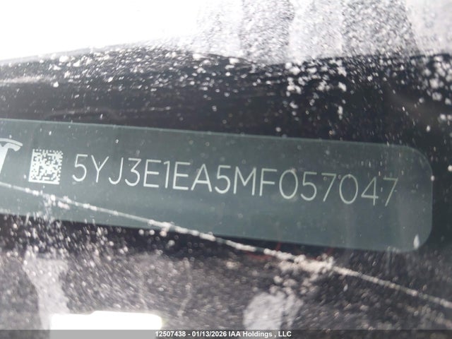 5YJ3E1EA5MF057047 Tesla MODEL 3