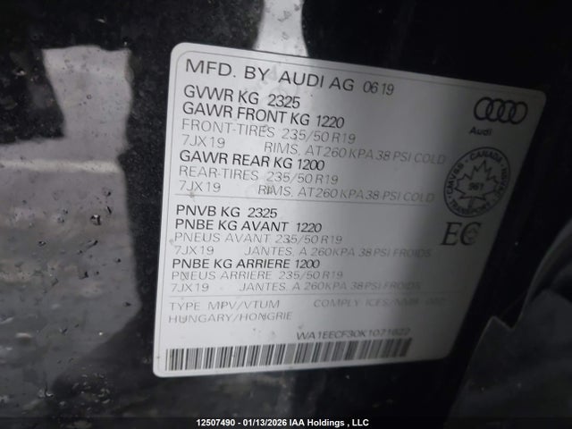 WA1EECF30K1071622 Audi Q3 Premium Plus S-line