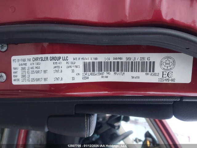 Jeep Cherokee Sport 2014 1C4PJLAB3EW159497 Image 9