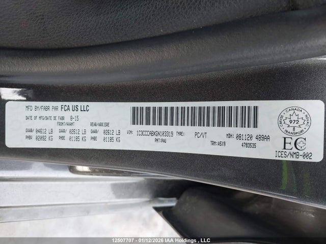 1C3CCCABXGN103319 Chrysler 200 Limited