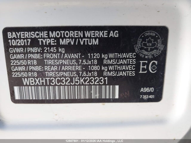 WBXHT3C32J5K23231 BMW X1 Xdrive28i