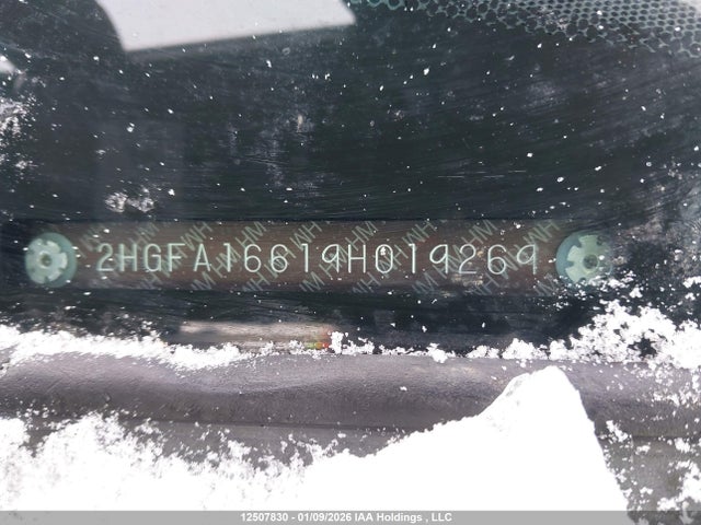Продаж на аукціоні авто 2009 Honda Civic Sport, vin: 2HGFA16619H019269, номер лоту: 12507830