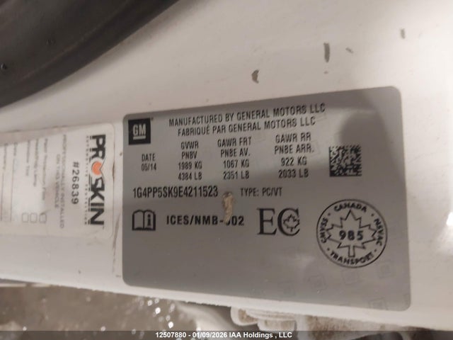 1G4PP5SK9E4211523 Buick Verano