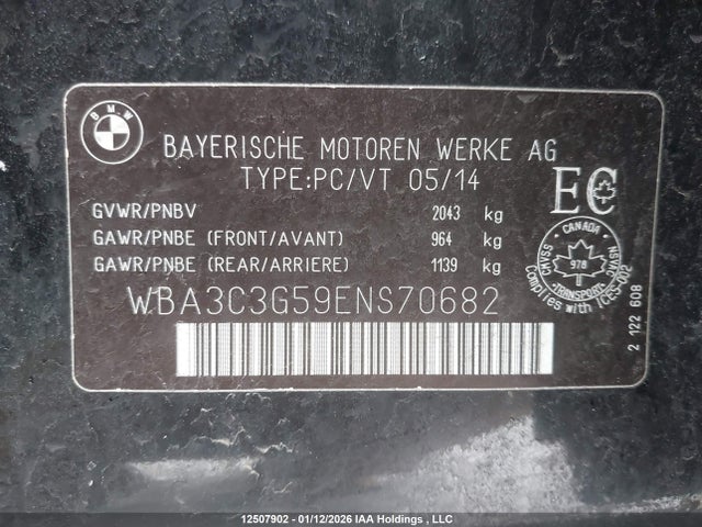 WBA3C3G59ENS70682 BMW 320i Xdrive