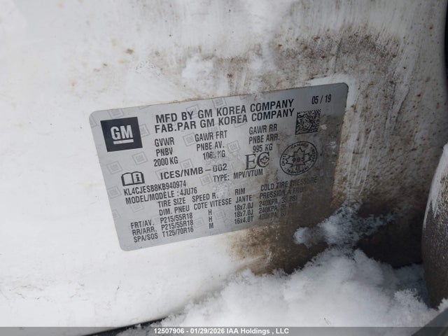 Buick Encore Preferred 2019 KL4CJESB8KB940974 Image 9