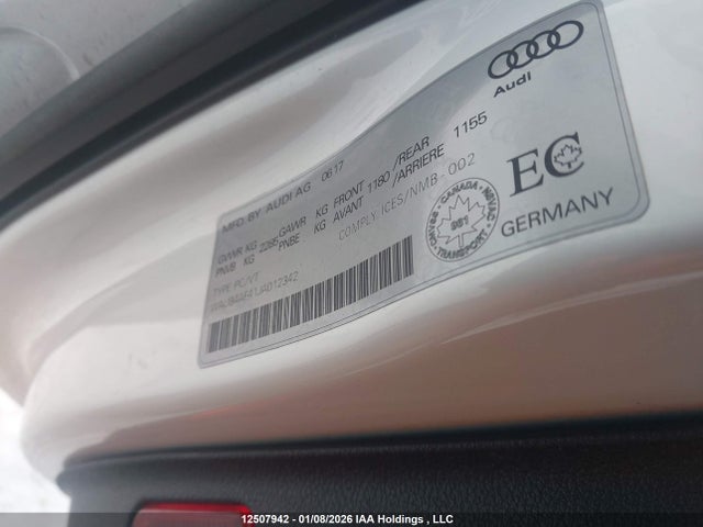 WAUB4AF41JA012342 Audi S4 Premium Plus