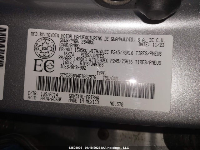 Toyota Tacoma 2023 3TYDZ5BN4PT037576 Image 9