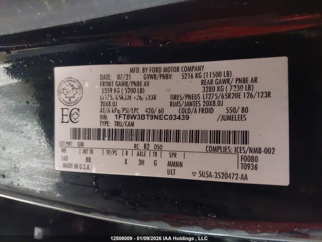 Ford F-350 Platinum 2022 1FT8W3BT9NEC03439 Image 19