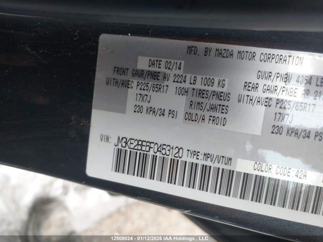 JM3KE2BE6F0453120 Mazda CX-5 SPORT