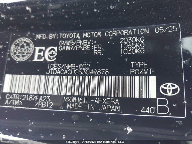 JTDACACU2S3049878 Toyota Prius Prime Se/xse/xse Premium